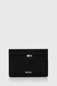 BOSS etui na karty syntetyczny czarny 50517065