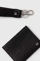 Аксесуари Шкіряний футляр для кредитних карт з брелоком Armani Exchange 958539.4R847 чорний