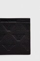 Emporio Armani etui na karty skórzane YEM320.Y142V.NOS czarny SS24