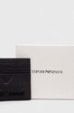 Akcesoria Emporio Armani etui na karty skórzane YEM320.Y142V.NOS czarny