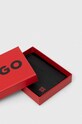 Akcesoria HUGO etui na karty skórzane 50516967 czarny