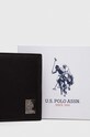 U.S. Polo Assn. portfel skórzany WIUKQ2496MNF.511 brązowy