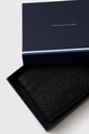 Kožni etui za kartice Tommy Hilfiger crna AM0AM12172