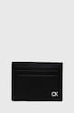 Calvin Klein etui na karty skórzane etui na karty czarny K50K511690