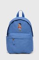 Дитячий рюкзак Polo Ralph Lauren гладкий блакитний 9AR076