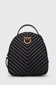 Pinko ghiozdan de piele imprimeu negru 102530.A1J2
