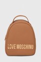Love Moschino plecak nie mieści A4 brązowy JC4197PP1I