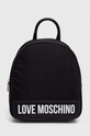 Ruksak Love Moschino imitacija zrnate kože crna JC4251PP0I