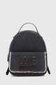 Love Moschino plecak bawełniany tekstylny szary JC4319PP0I