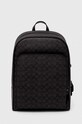 Шкіряний рюкзак Coach лицьова шкіра сірий CR743