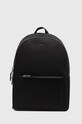 Lacoste ghiozdan de piele uni negru NH3269