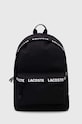 Рюкзак Lacoste гладкий чорний NH4607