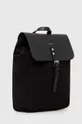 Sandqvist cotton backpack Alva black