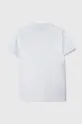 Παιδικά βαμβακερά μπλουζάκια πόλο Guess λευκό