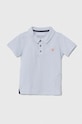 Guess polo bawełniane dziecięce bawełna niebieski N2GP03.KAPY0.PPYH