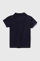 Guess polo bawełniane dziecięce N2GP03.KAPY0.PPYH granatowy SS24