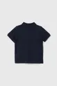 Дитяча бавовняна футболка поло BOSS темно-синій