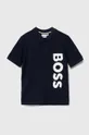 mornarsko plava Pamučna polo majica BOSS Za dječake
