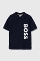 blu navy BOSS polo in lana bambino/a Ragazzi