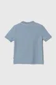 Παιδικά βαμβακερά μπλουζάκια πόλο BOSS μπλε