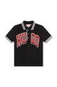 Παιδικό πουκάμισο πόλο HUGO G00017.114.150 μαύρο SS24