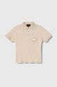 Поло Emporio Armani аппликация бежевый 3D4FJ7.3J5SZ