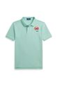 Детска памучна тениска с яка Polo Ralph Lauren памук зелен 323936134001