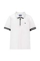 Coccodrillo polo dziecięce z kołnierzykiem biały WC4143605EJB