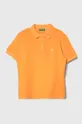 narančasta Pamučna polo majica United Colors of Benetton Za dječake