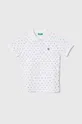 bijela Pamučna polo majica United Colors of Benetton Za dječake