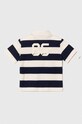 United Colors of Benetton polo bawełniane dziecięce 354XG300K.P.Seasonal granatowy SS24