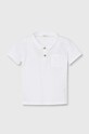 United Colors of Benetton tricou polo pentru copii fixat alb 3F4JA104D.W.Seasonal