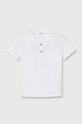 United Colors of Benetton tricou polo pentru copii fixat alb 3F4JA104D.W.Seasonal