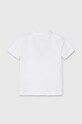 Băieți United Colors of Benetton tricou polo pentru copii 3F4JA104D.W.Seasonal alb
