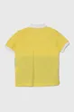 Παιδικά βαμβακερά μπλουζάκια πόλο United Colors of Benetton κίτρινο