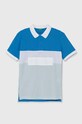 Детское хлопковое поло United Colors of Benetton хлопок голубой 3088C301G.G.Seasonal