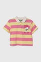 United Colors of Benetton tricouri polo din bumbac pentru copii fixat roz 34BSC301F.G.Seasonal
