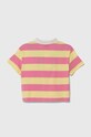 Детское хлопковое поло United Colors of Benetton 34BSC301F.G.Seasonal розовый SS24
