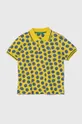 κίτρινο Παιδικά βαμβακερά μπλουζάκια πόλο United Colors of Benetton Για αγόρια