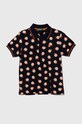 Детское хлопковое поло United Colors of Benetton хлопок тёмно-синий 361YG300P.P.Seasonal
