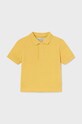 Βρεφικά βαμβακερά μπλουζάκια πόλο Mayoral βαμβάκι κίτρινο 102.3K.Baby.PPYH