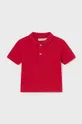 crvena Pamučna polo majica za bebe Mayoral Za dječake