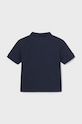 Βρεφικά βαμβακερά μπλουζάκια πόλο Mayoral 102.3K.Baby.PPYH σκούρο μπλε SS24
