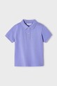 Mayoral polo bawełniane dziecięce 150.5G.Mini.PPYH fioletowy SS24