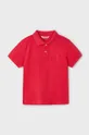 crvena Pamučna polo majica Mayoral Za dječake