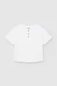 білий Дитяча бавовняна футболка поло Mayoral Для хлопчиків