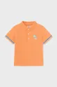 помаранчевий Дитяча бавовняна футболка поло Mayoral Для хлопчиків