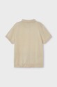 Παιδικά βαμβακερά μπλουζάκια πόλο Mayoral 3101.5A.Mini.PPYH μπεζ SS24
