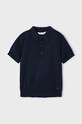 Παιδικά βαμβακερά μπλουζάκια πόλο Mayoral 3101.5A.Mini.PPYH σκούρο μπλε SS24