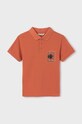 Mayoral tricouri polo din bumbac pentru copii 6112.7C.Junior.PPYH portocaliu SS24